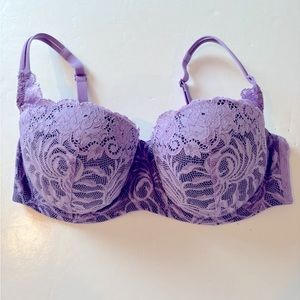 VICTORIA’S SECRET Purple Lace BRA 34D